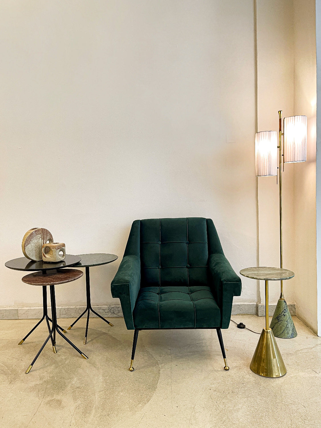 Shop 1950's Italian Restored Mid-Century Armchair - Spirit Gallery Vintage Furniture