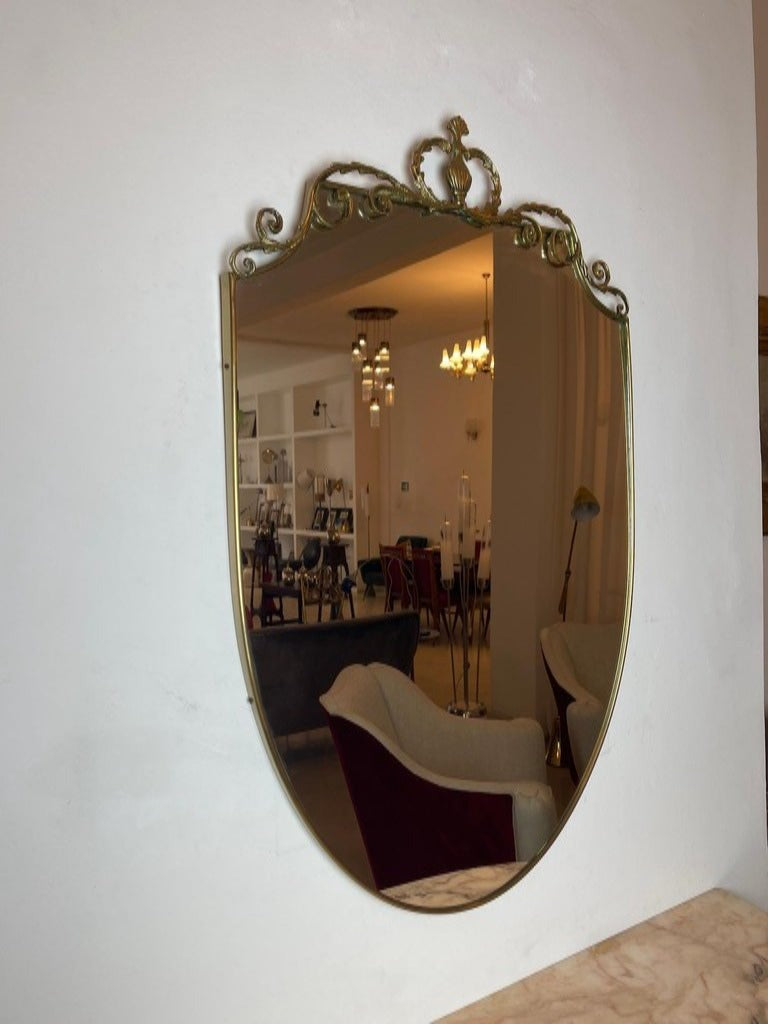Shop 1950's Italian Brass Marble Console with Mirror - Spirit Gallery Vintage Furniture