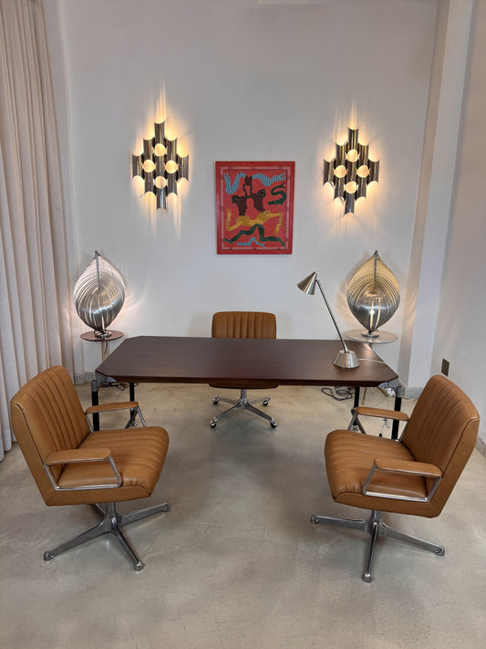 Ico Parisi pour MIM, bureau de direction italien moderne du milieu du siècle, années 1950