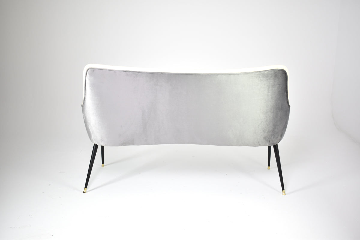Shop Italian Two-Tone Velvet Sofa by Osvaldo Borsani, circa 1950 - Spirit Gallery Vintage Furniture