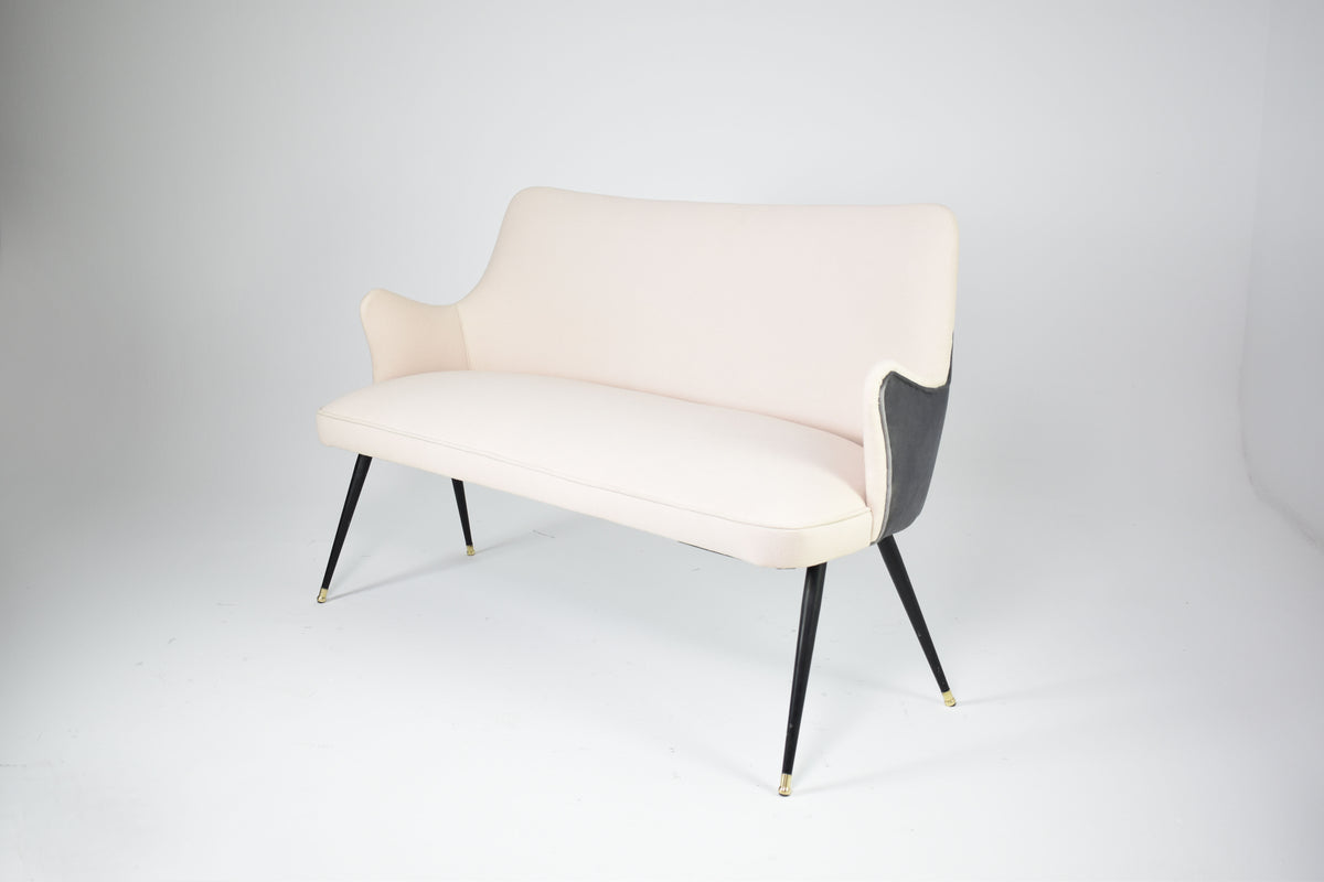 Shop Italian Two-Tone Velvet Sofa by Osvaldo Borsani, circa 1950 - Spirit Gallery Vintage Furniture