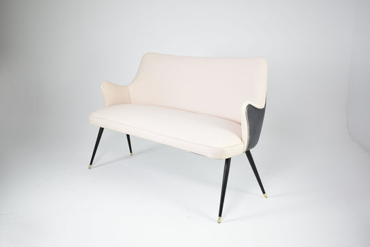 Shop Italian Two-Tone Velvet Sofa by Osvaldo Borsani, circa 1950 - Spirit Gallery Vintage Furniture