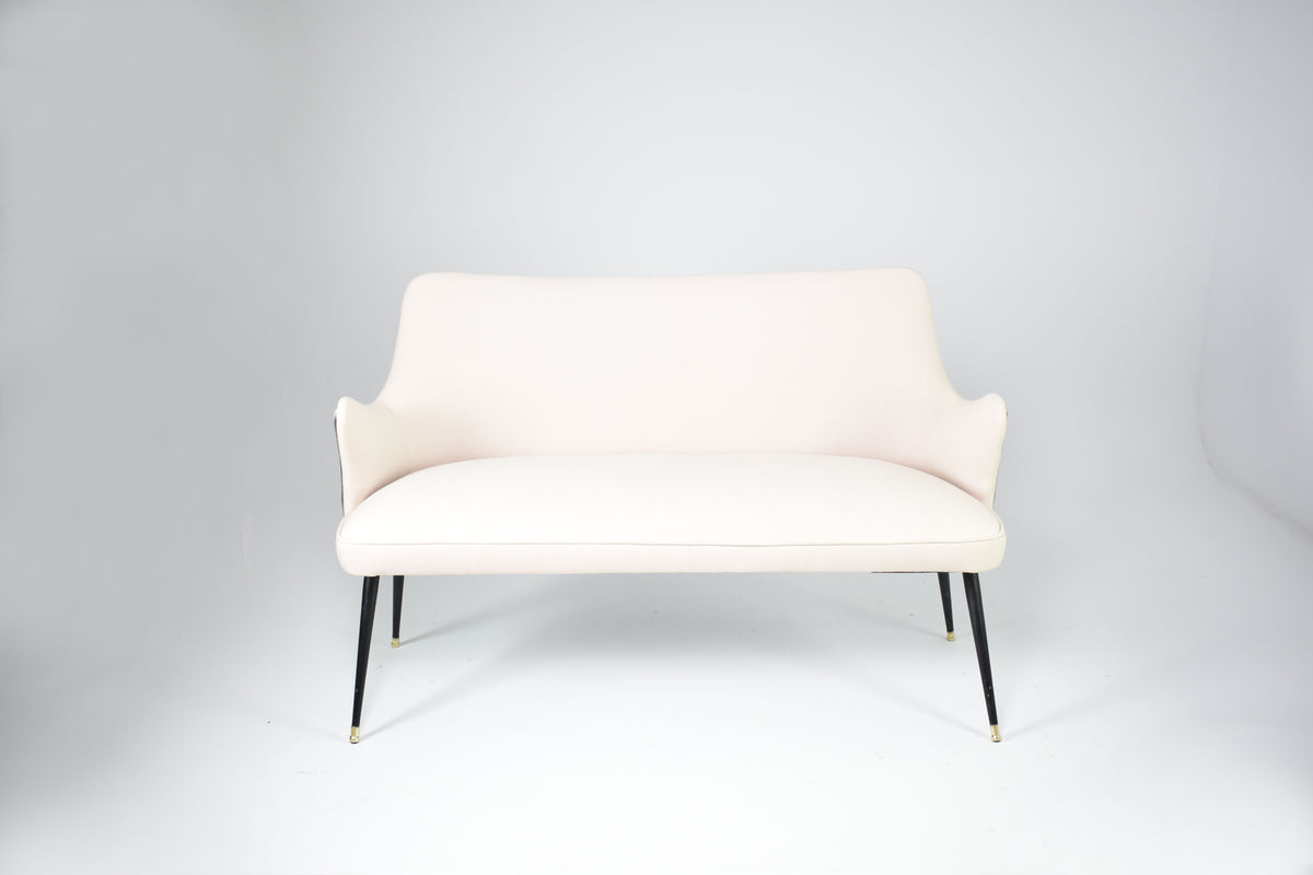 Shop Italian Two-Tone Velvet Sofa by Osvaldo Borsani, circa 1950 - Spirit Gallery Vintage Furniture
