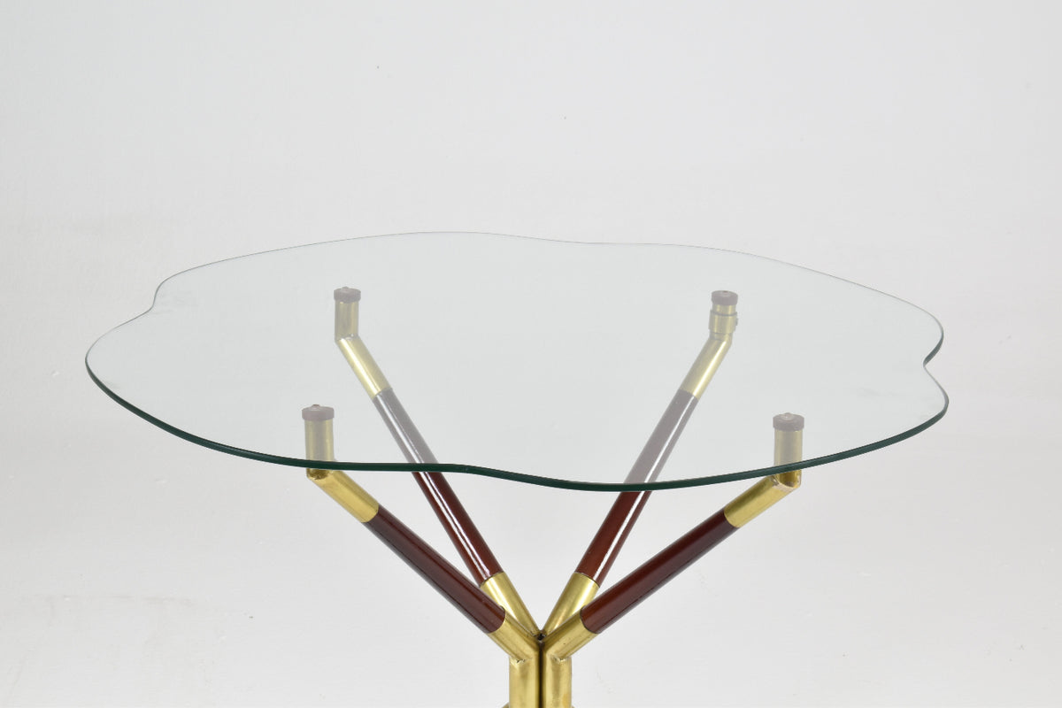 Italian Glass & Brass Coffee Table by Cesare Lacca, 1958