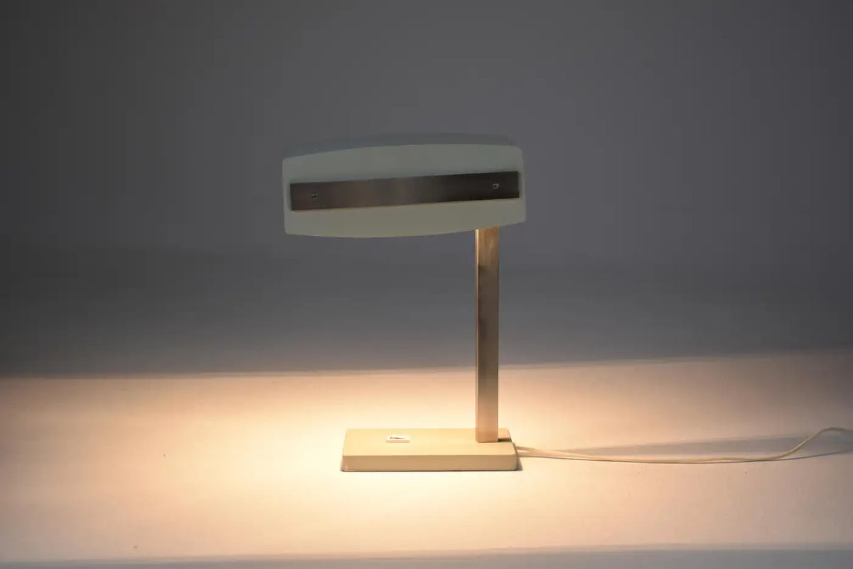Italian Mid-Century Grey Desk Lamp by Stilnovo, 1970s