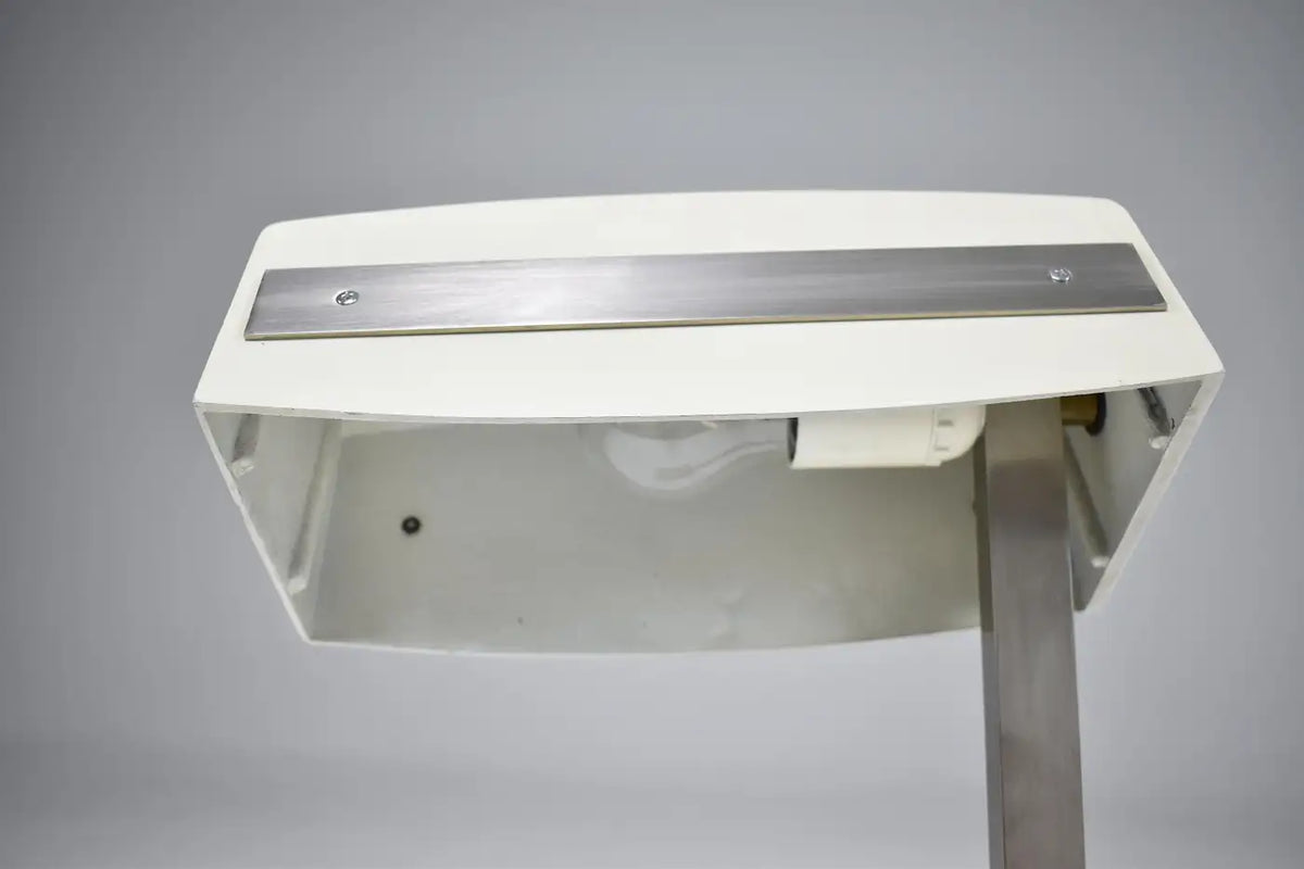 Italian Mid-Century Grey Desk Lamp by Stilnovo, 1970s