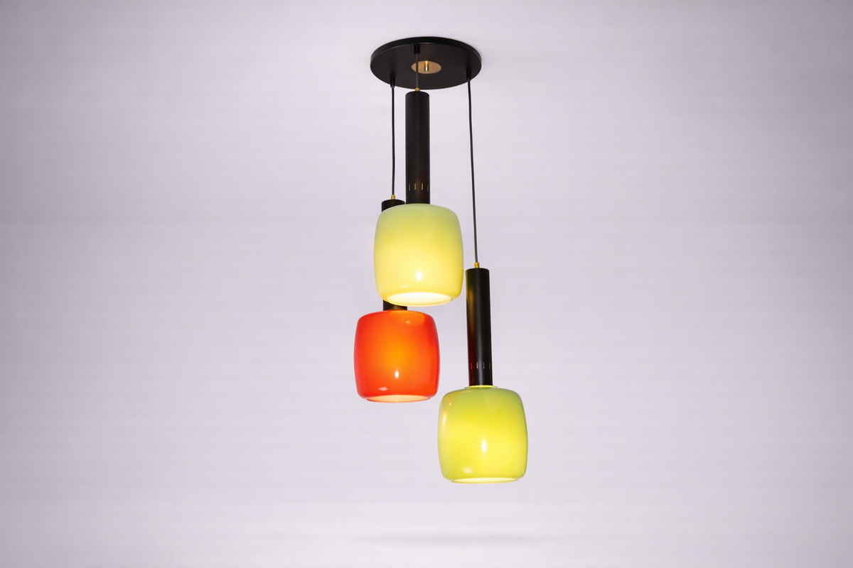 Shop 1950's Italian Multicolour Murano Glass Pendant by Stilnovo - Spirit Gallery Vintage Furniture