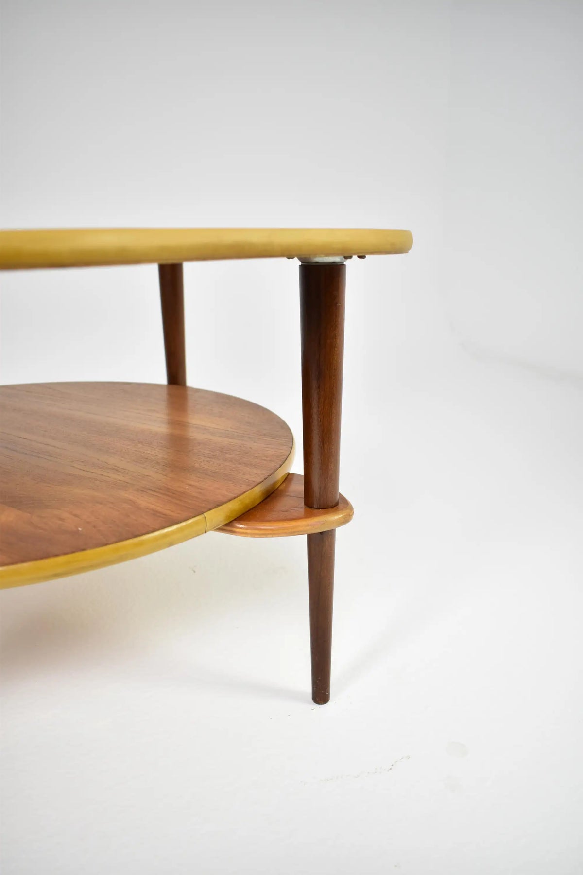 Organic Biomorphic Scalloped Teak and Glass Cocktail Table, Circa 1960