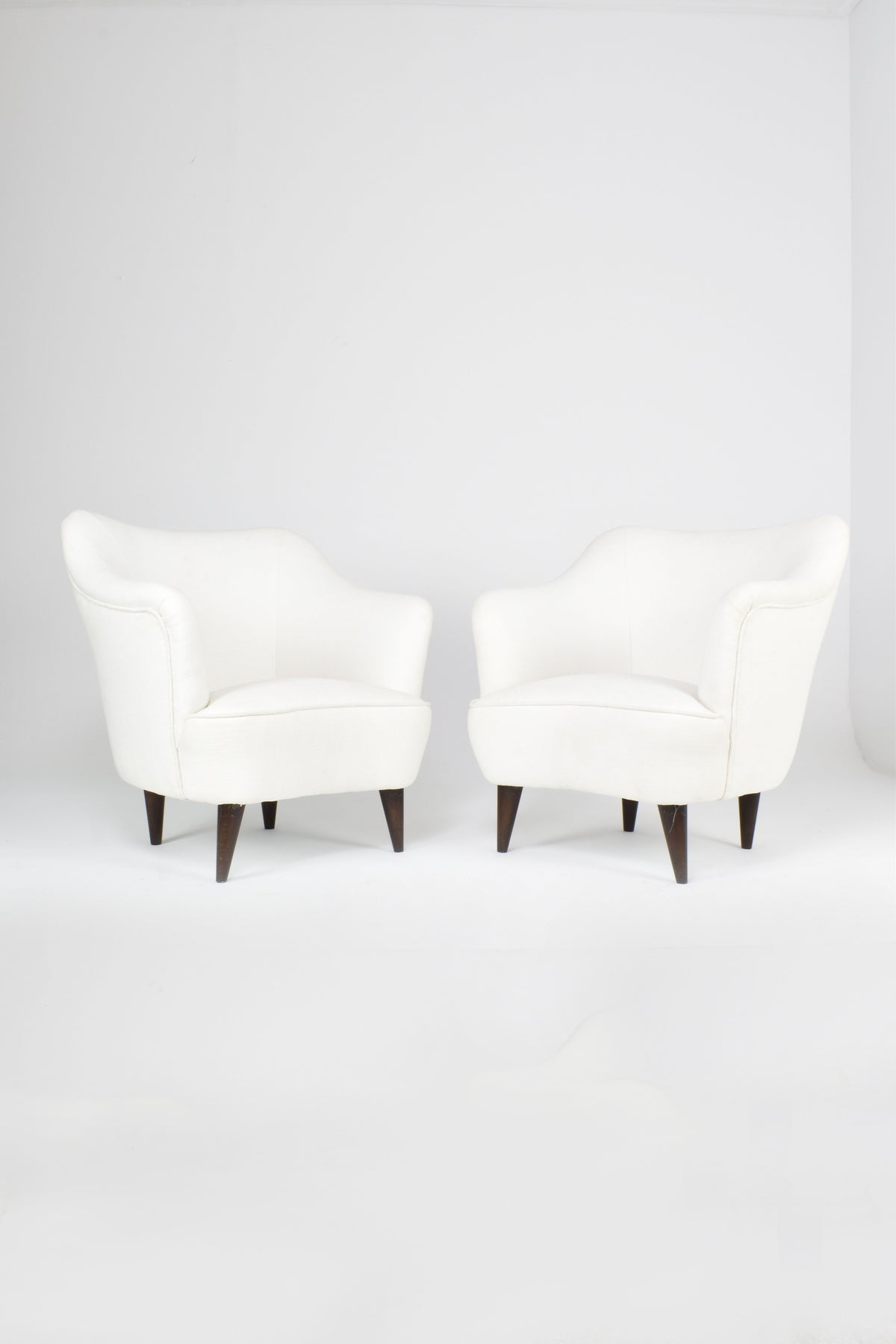 Shop Pair of Italian Armchairs by Gio Ponti for Casa e Giardino, circa 1950s - Spirit Gallery Vintage Furniture
