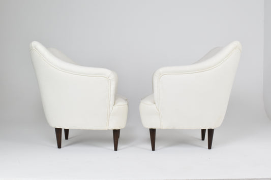 Shop Pair of Italian Armchairs by Gio Ponti for Casa e Giardino, circa 1950s - Spirit Gallery Vintage Furniture