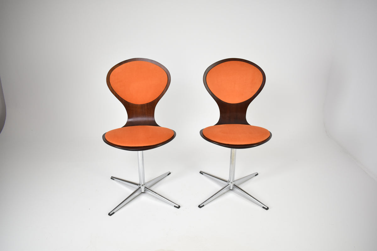 Pair of vintage chairs by Elmar Flötotto, Germany, 1960s