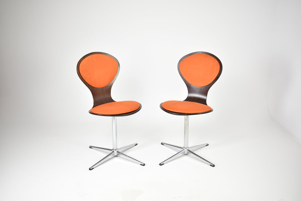 Pair of vintage chairs by Elmar Flötotto, Germany, 1960s