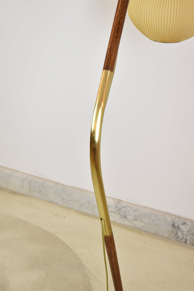 Vintage Svend Aage Holm Sørensen “Fishing Pole” Floor Lamp, Denmark, circa 1955