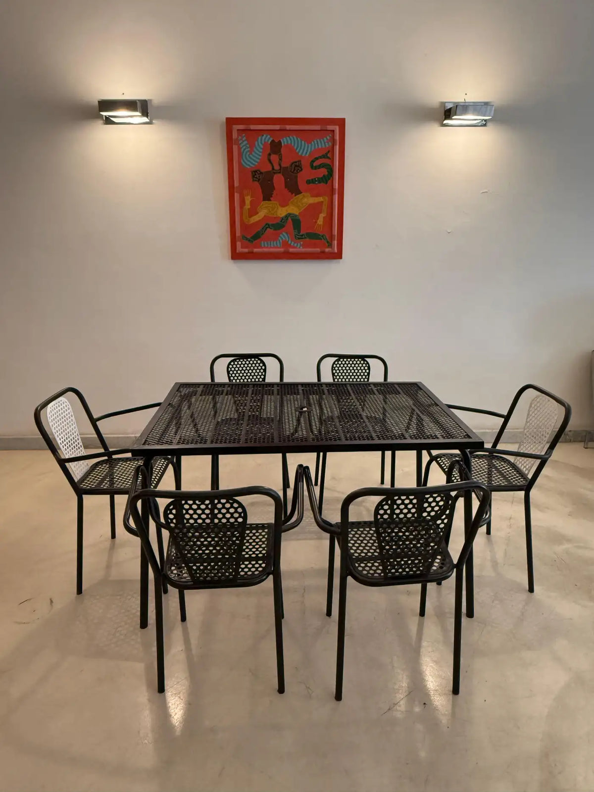 Shop René Malaval Vintage Set of 6 Garden Chairs, circa 1955 - Spirit Gallery Vintage Furniture