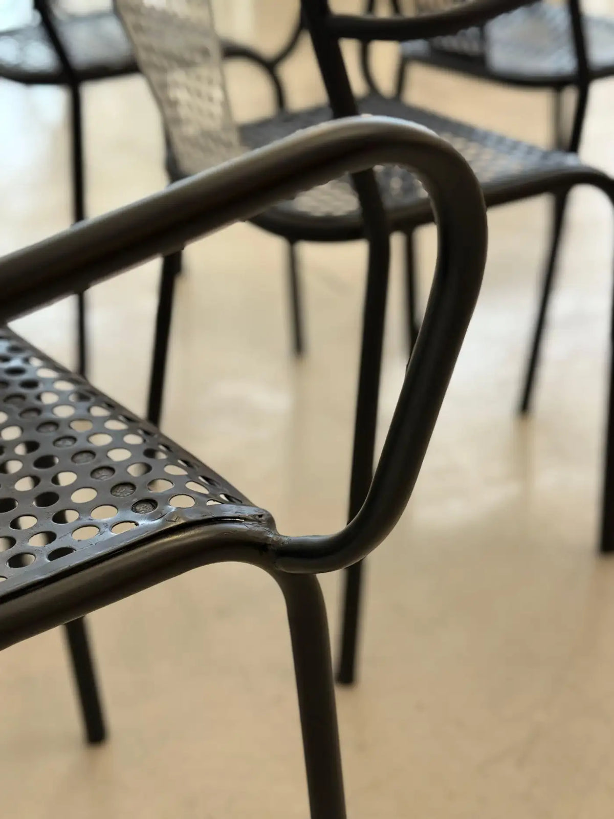 Shop René Malaval Vintage Set of 6 Garden Chairs, circa 1955 - Spirit Gallery Vintage Furniture