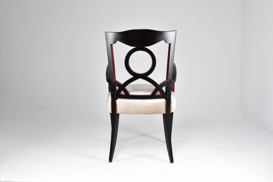 Shop Italian Dining Armchairs (Set of 4) with Extendable Game Table, 1960s - Spirit Gallery Vintage Furniture
