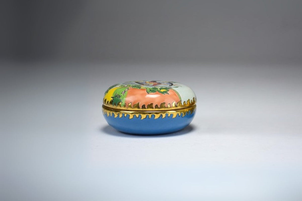 Shop 20th Century French Trinket or jewelry Longwy Box - Spirit Gallery Vintage Furniture