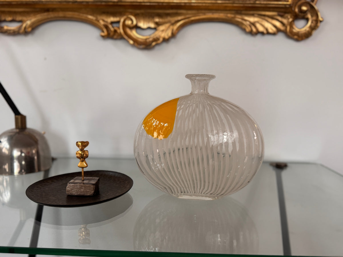 Murano Filigrana 'Pillow' Vase Attributed to Dino Martens, 1950s–60s