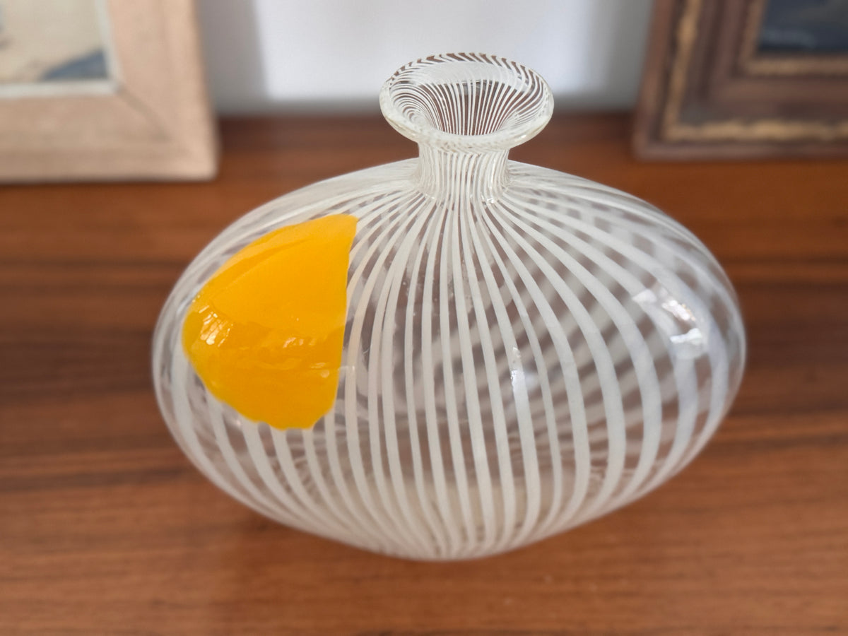 Murano Filigrana 'Pillow' Vase Attributed to Dino Martens, 1950s–60s