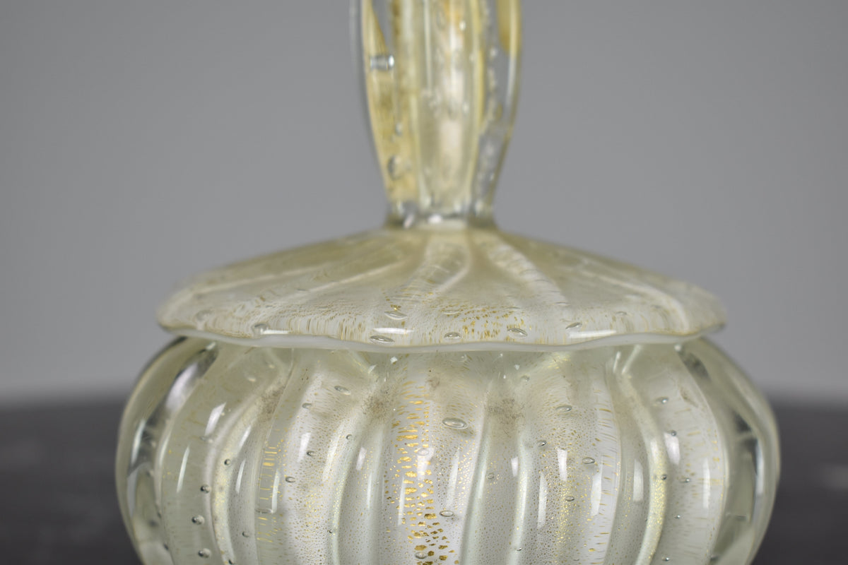 Set of Italian Glass Art Perfume and Powder Bottles by Alfredo Barbini, 1950s