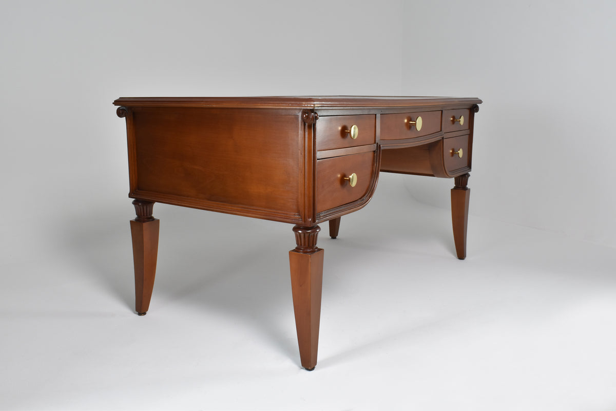 1940's Art Deco French Oak and Leather Desk - Spirit Gallery 