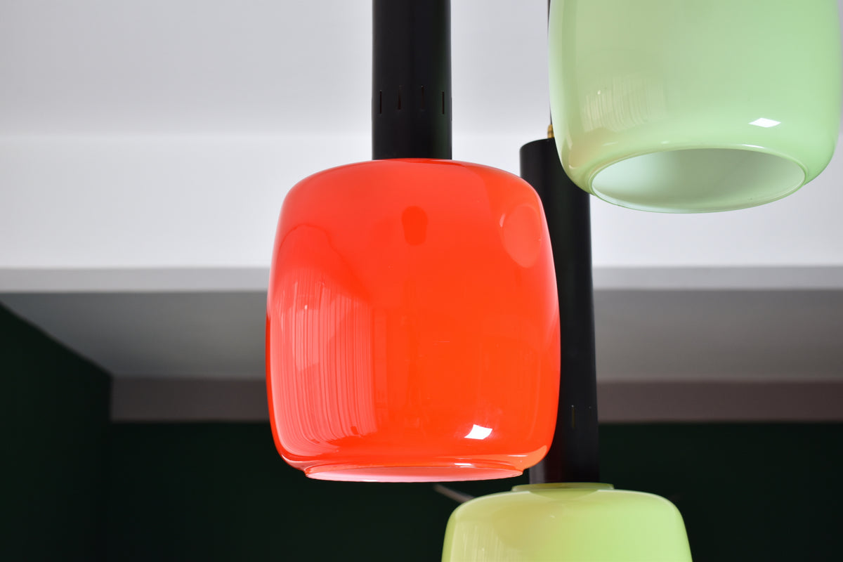 Shop 1950's Italian Multicolour Murano Glass Pendant by Stilnovo - Spirit Gallery Vintage Furniture