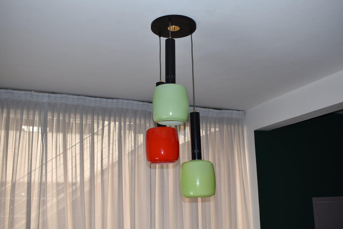 Shop 1950's Italian Multicolour Murano Glass Pendant by Stilnovo - Spirit Gallery Vintage Furniture