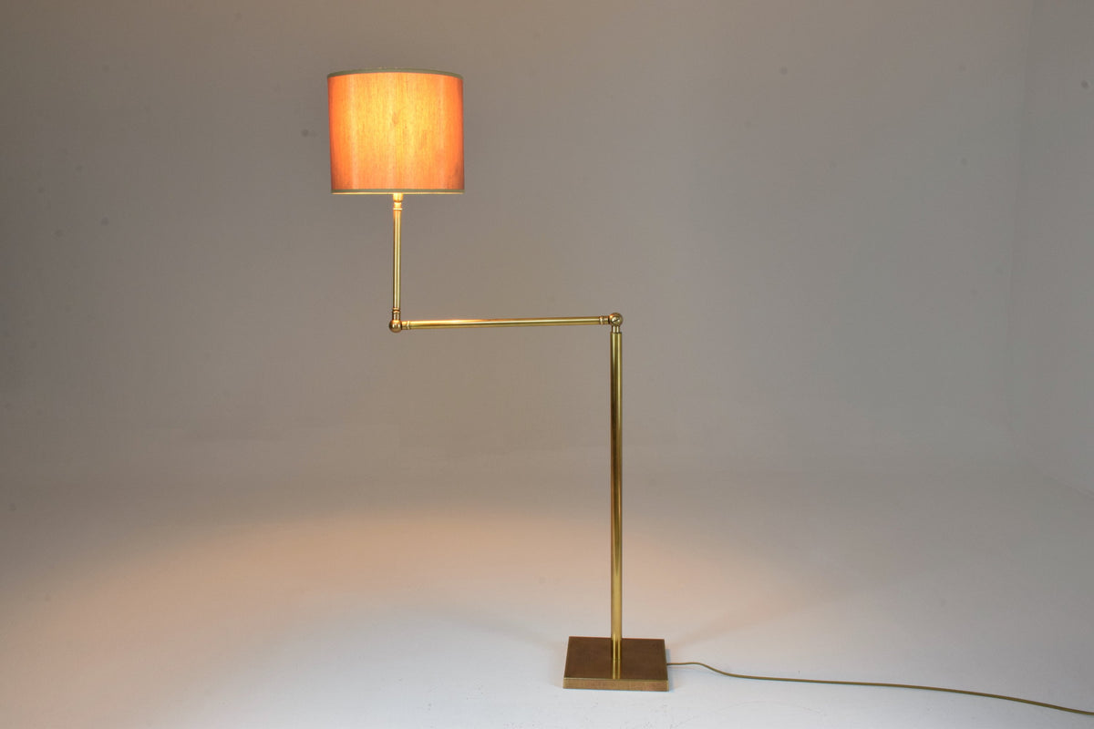 20th Century French Brass Floor Lamp, 1960's - Spirit Gallery 