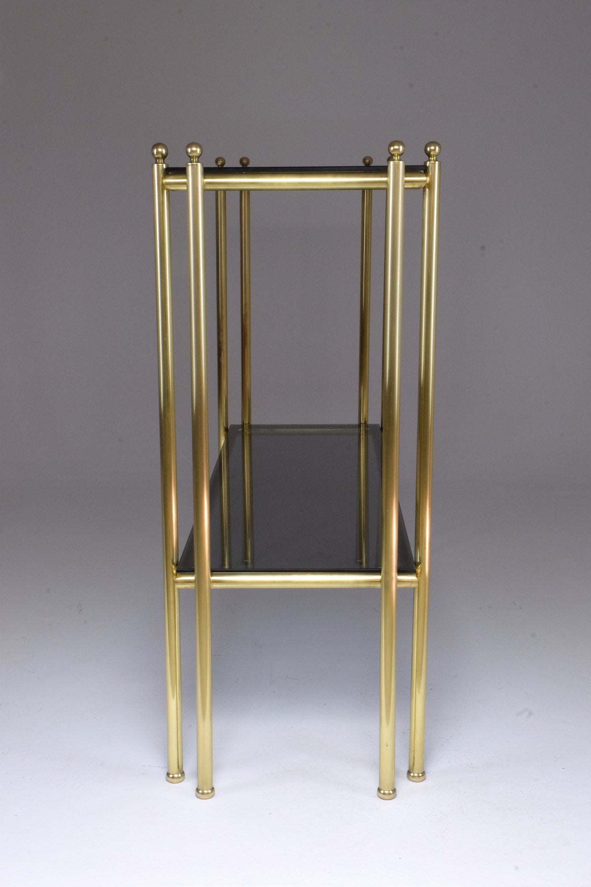20th Century French Brass Glass Console Table, 1970s - Spirit Gallery 