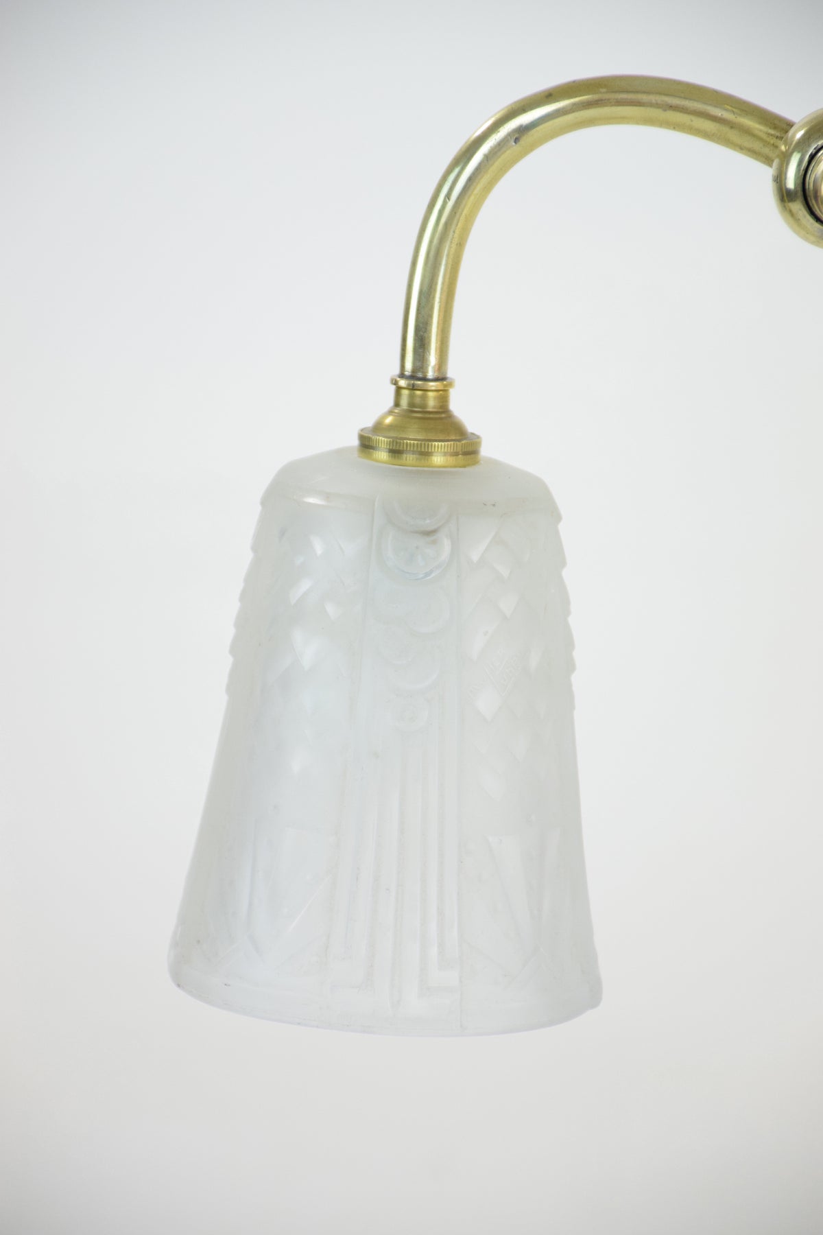 French Brass Table Lamp by Frères Muller, 1930's - Spirit Gallery 