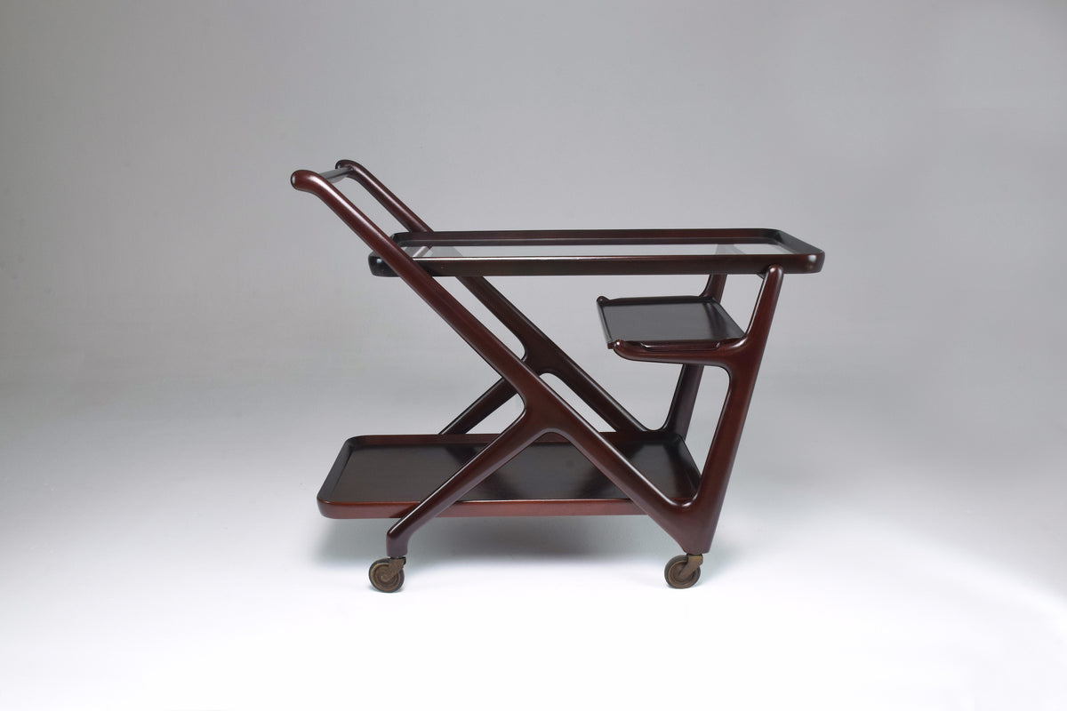 Italian Cesare Lacca for Cassina Bar or Serving Cart Trolley, 1950s - Spirit Gallery 