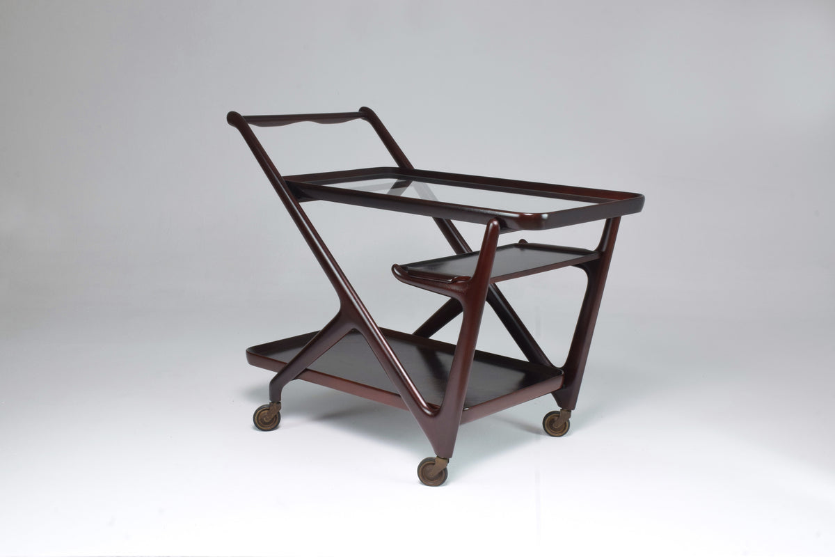 Italian Cesare Lacca for Cassina Bar or Serving Cart Trolley, 1950s - Spirit Gallery 