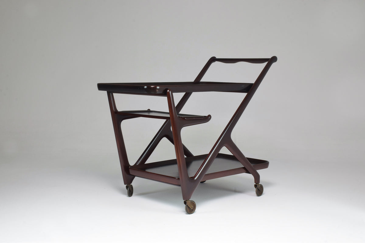 Italian Cesare Lacca for Cassina Bar or Serving Cart Trolley, 1950s - Spirit Gallery 