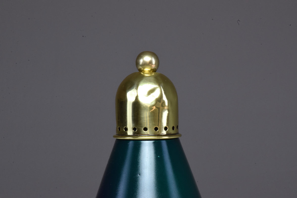French Vintage Brass Table Lamp by Robert Mathieu, 1950's - Spirit Gallery 