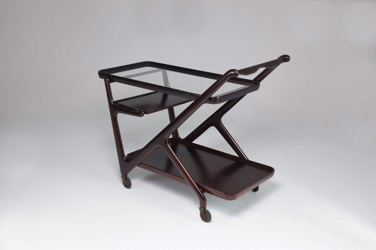 Italian Cesare Lacca for Cassina Bar or Serving Cart Trolley, 1950s - Spirit Gallery 