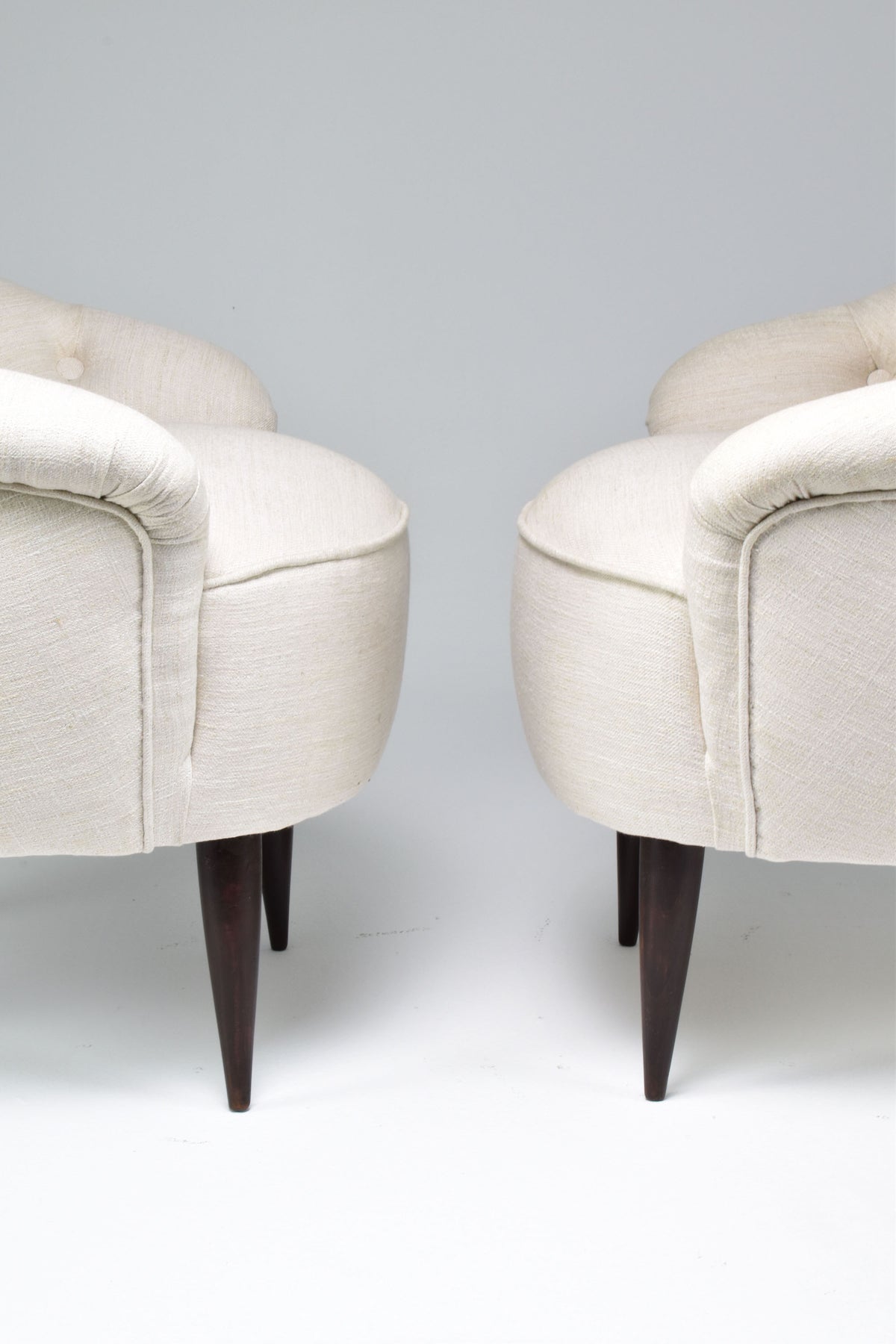 Shop Pair of Italian Armchairs Attributed to Gio Ponti, 1950s - Spirit Gallery Vintage Furniture