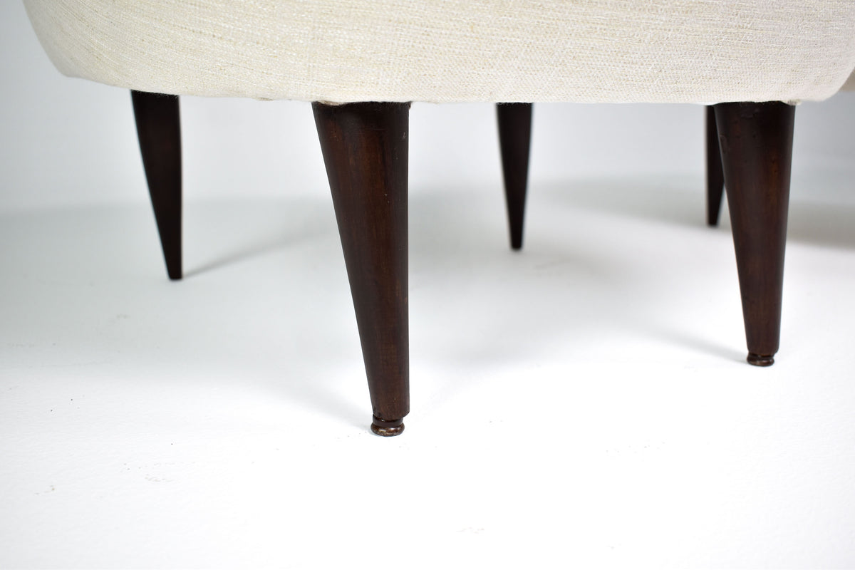 Shop Pair of Italian Armchairs Attributed to Gio Ponti, 1950s - Spirit Gallery Vintage Furniture