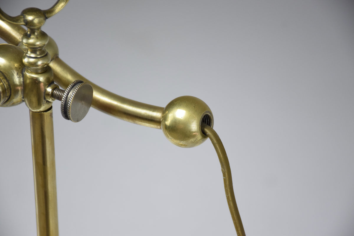 French Brass Table Lamp by Frères Muller, 1930's - Spirit Gallery 
