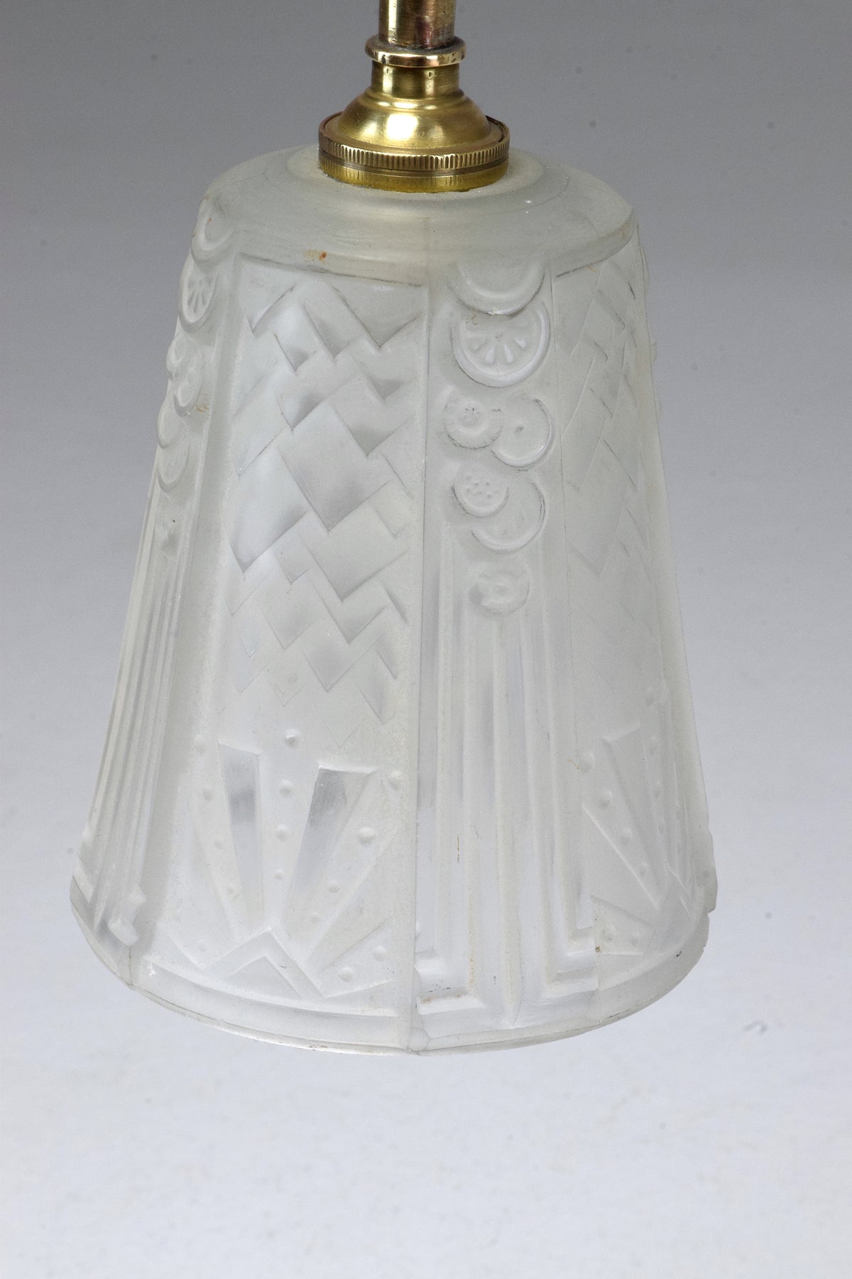 French Brass Table Lamp by Frères Muller, 1930's - Spirit Gallery 