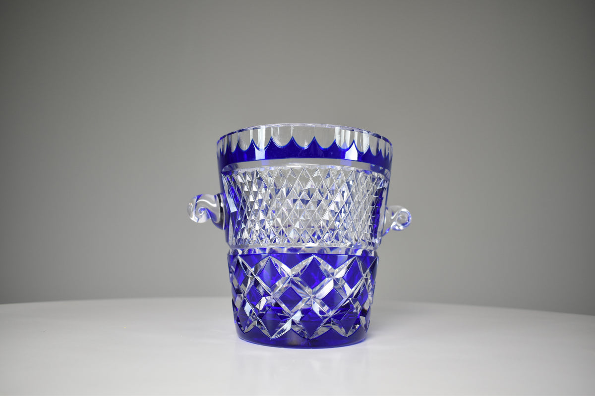 1980's French Vintage Crystal De Boheme Ice Bucket - Spirit Gallery 