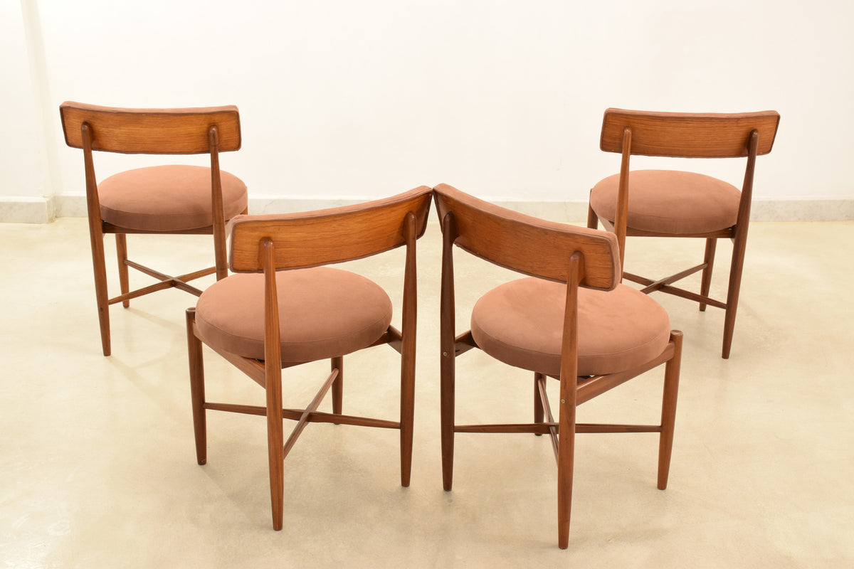Danish Teak Dining Chairs by V B Wilkins for G Plan, Set Of 5, 1967 - Spirit Gallery 