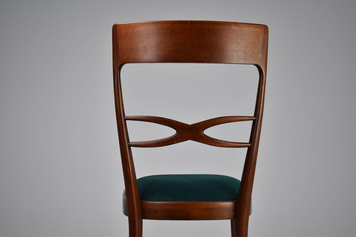 1970's Consorzio Sedie Friuli Restored Dining Chairs, Set of 8 - Spirit Gallery 