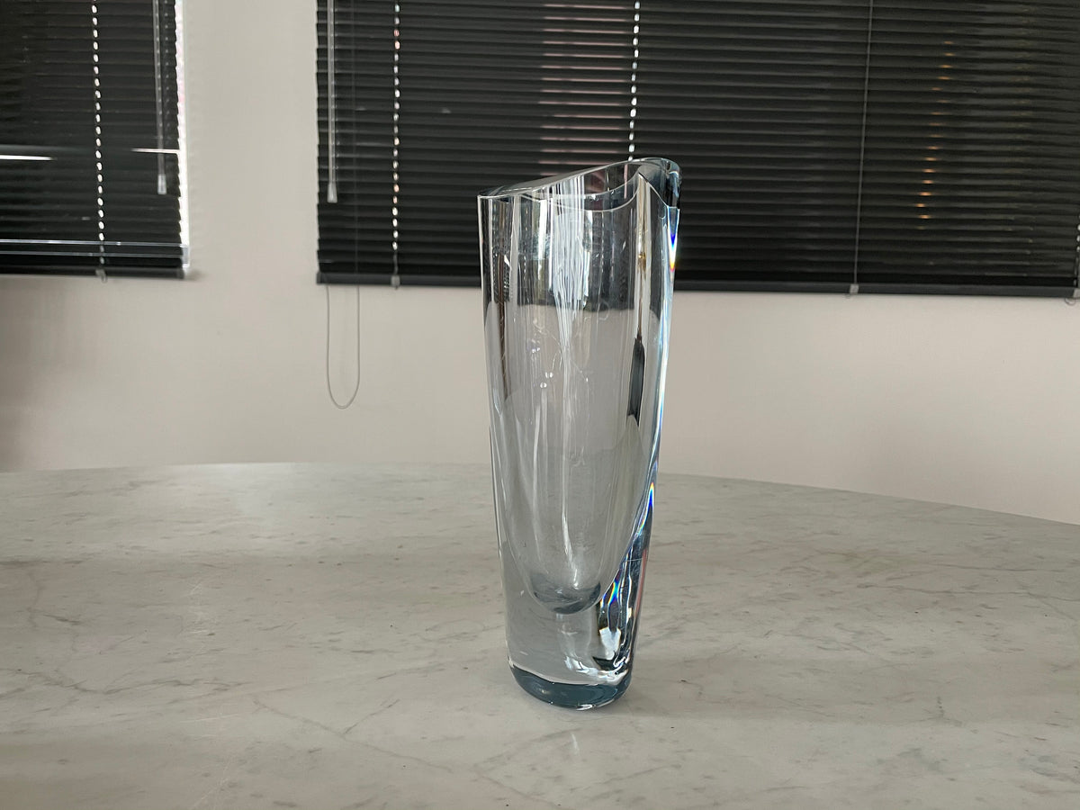 1960's Vintage Swedish Crystal Vase by Orrefors - Spirit Gallery 