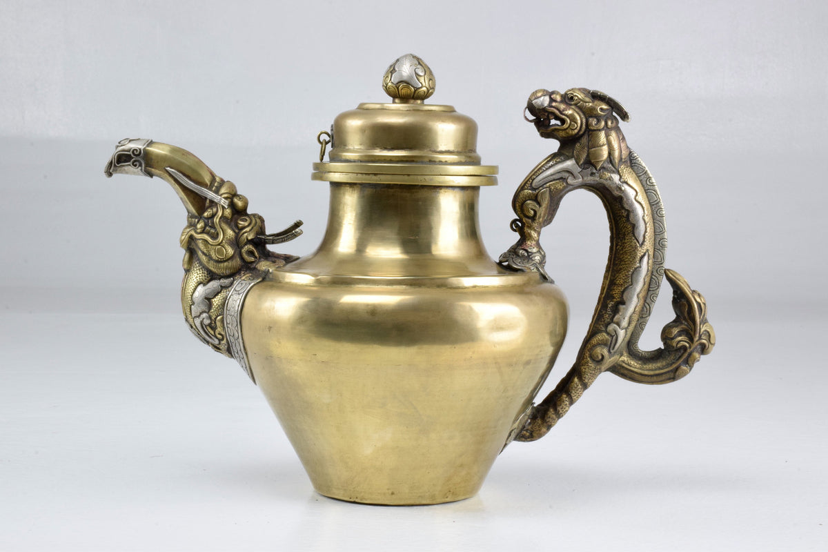 Antique Tibetan Dragon Teapot - Spirit Gallery 