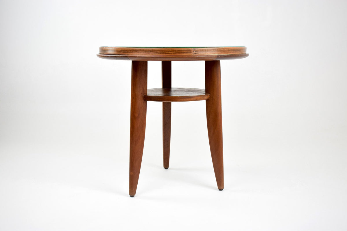 Beechwood Gueridon or Side Table In the Style of Jules Leleu, circa 1940's - Spirit Gallery 