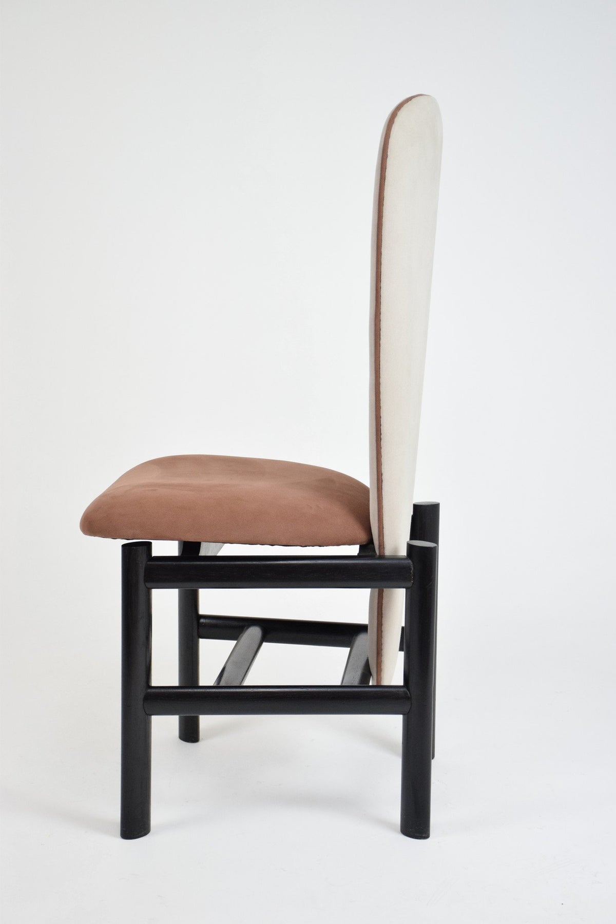 Dutch High Back Mid-Century Oak Dining Chairs, Set of 4 - Spirit Gallery 