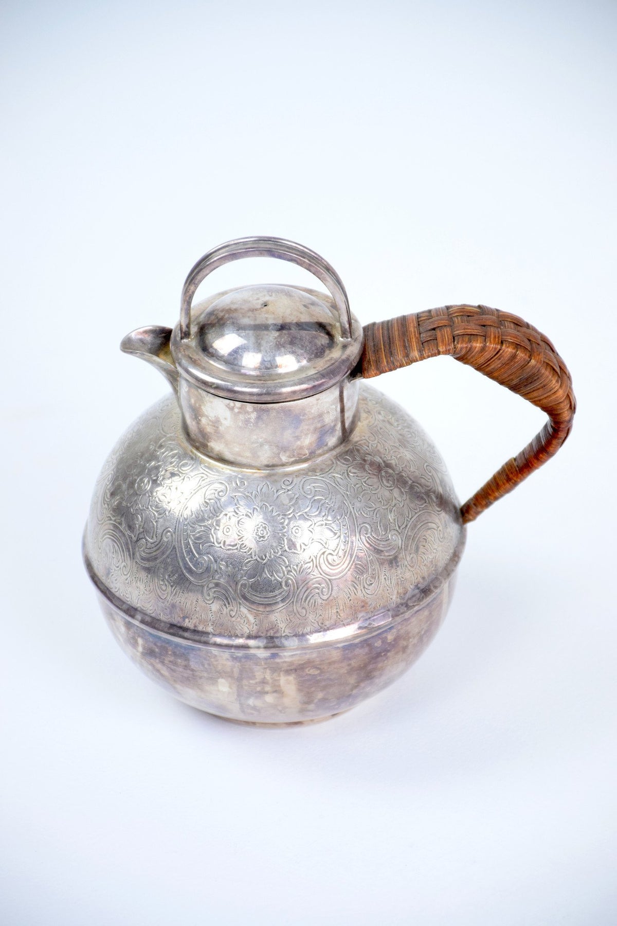 English Antique Small Silver Pitcher or Teapot by Bailey Banks & Biddle - Spirit Gallery 