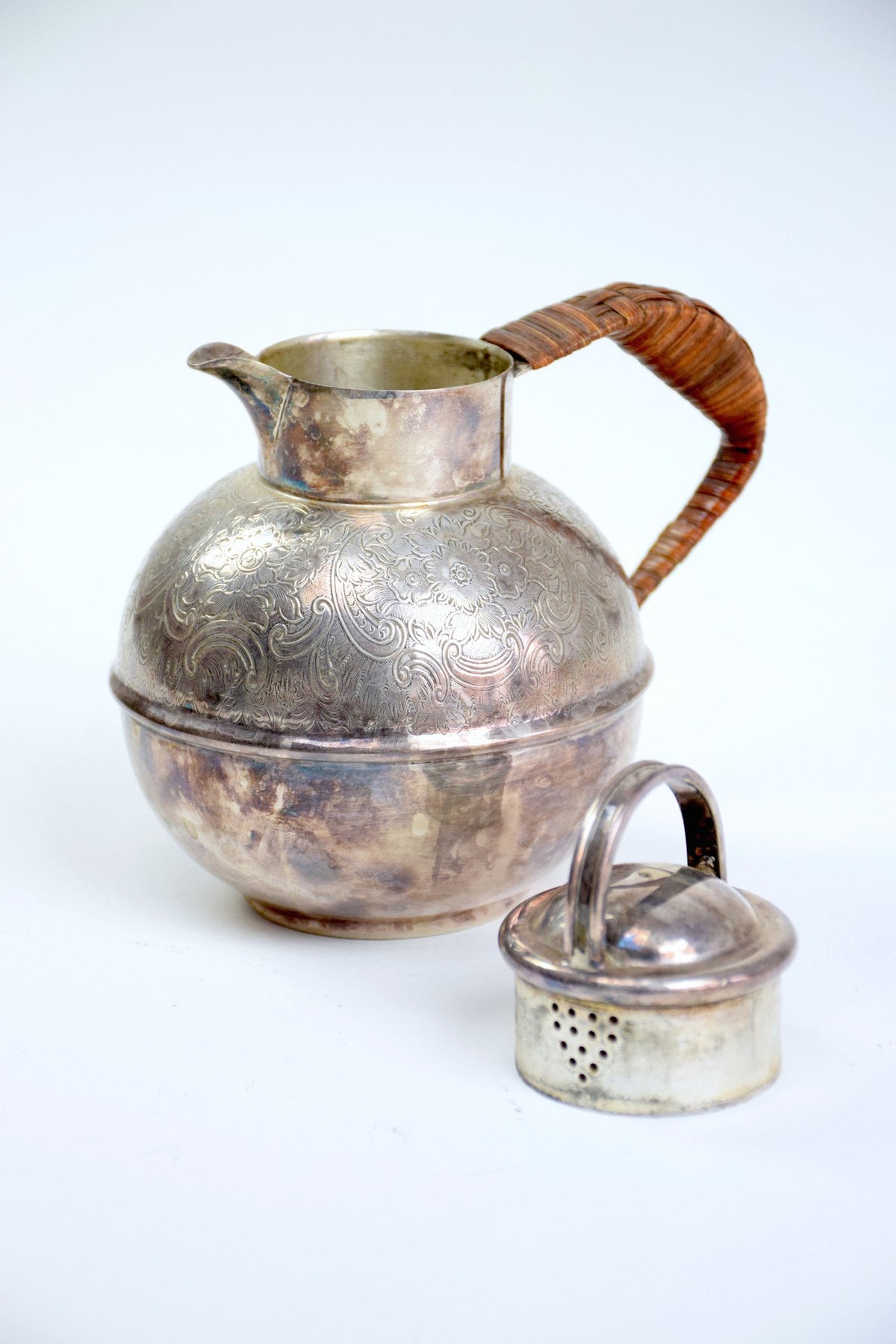 English Antique Small Silver Pitcher or Teapot by Bailey Banks & Biddle - Spirit Gallery 
