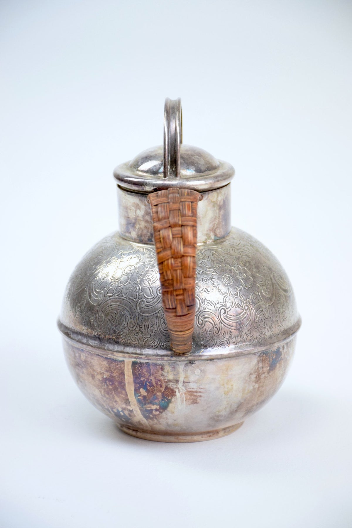 English Antique Small Silver Pitcher or Teapot by Bailey Banks & Biddle - Spirit Gallery 