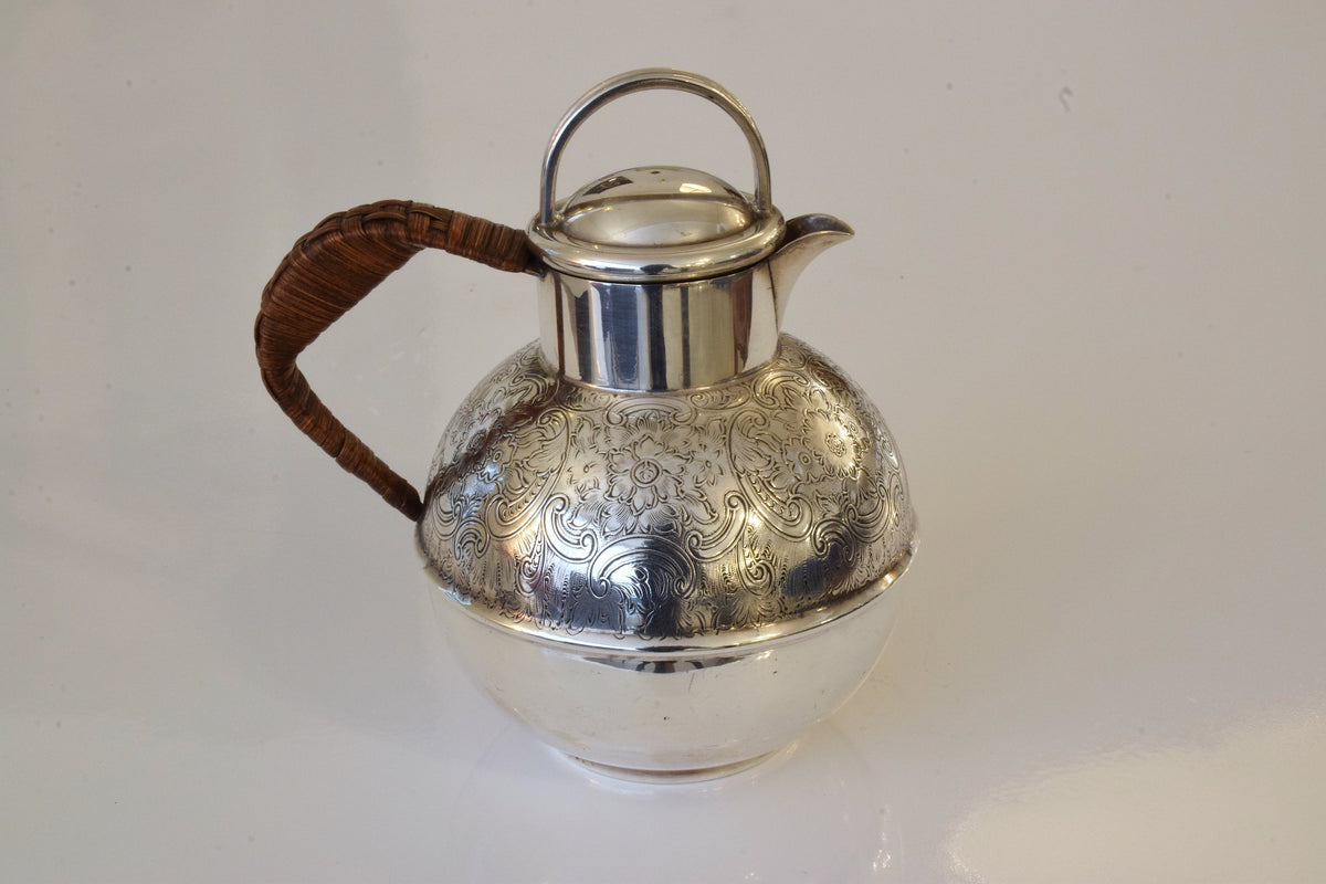 English Antique Small Silver Pitcher or Teapot by Bailey Banks & Biddle - Spirit Gallery 